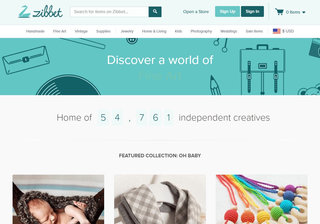 Zibbet marketplace